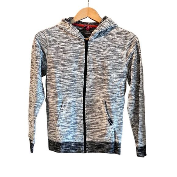 🌴 UnionBbay Gray Zip Hoodie – Boys Size M (10/12) - Picture 1 of 11